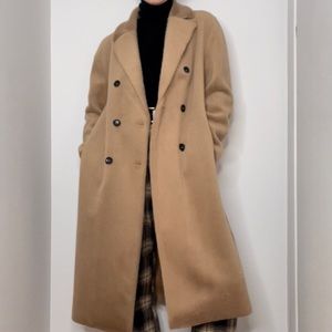 Zara Tan double breasted coat